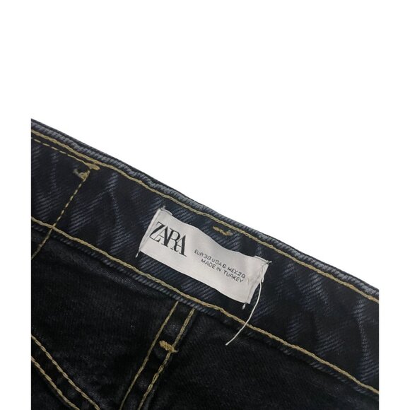 Zara Womens Wide Leg Jeans EU 38 US 6 Full Length Blue Denim 6045/224 NWT - Picture 5 of 15